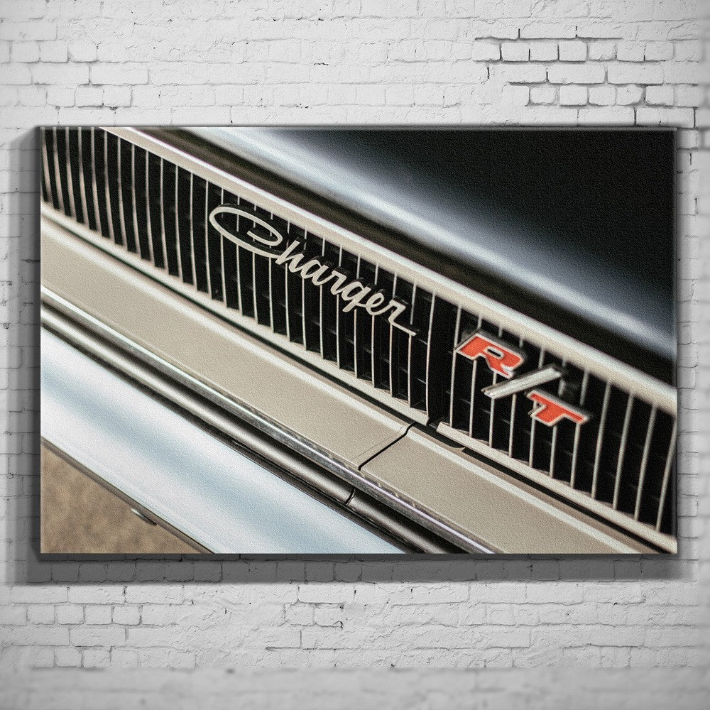 Bullitt Charger – RT Grille Detail als Wandmotiv
