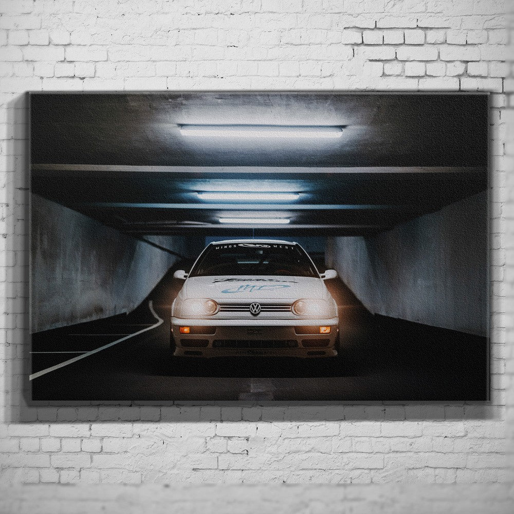 Jesse’s VW Jetta – Tunnel Front als Wandmotiv
