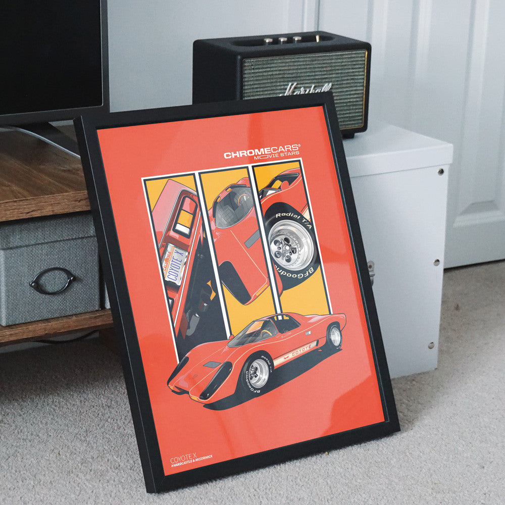 Coyote X – Detail Triptych als Poster