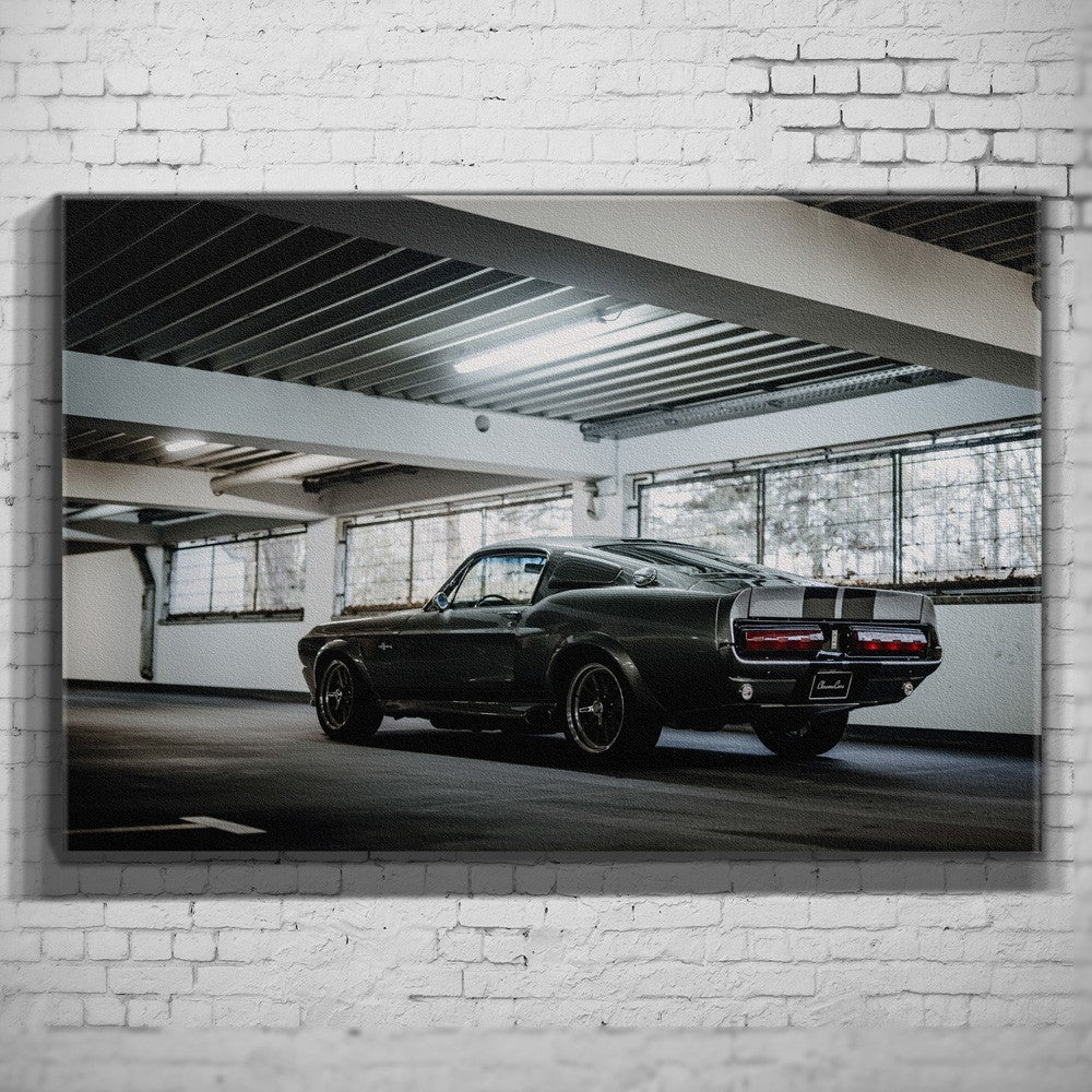 Eleanor – Warehouse Rear auf Leinwand an weißer Ziegelwand