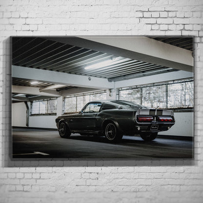 Eleanor – Warehouse Rear auf Leinwand an weißer Ziegelwand