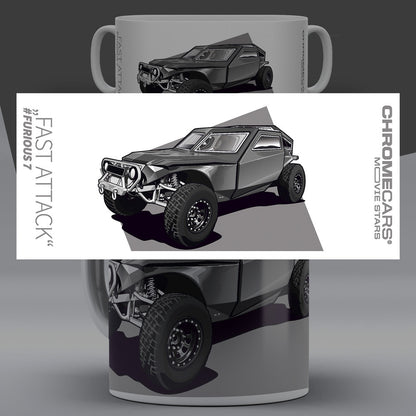Fast Attack – Concept Sketch auf einer Tasse