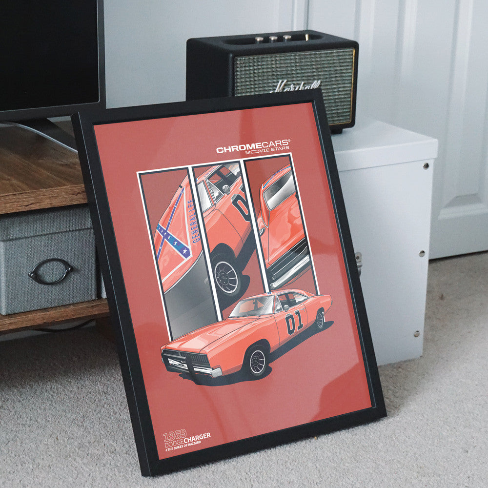 General Lee – Detail Triptych als Poster