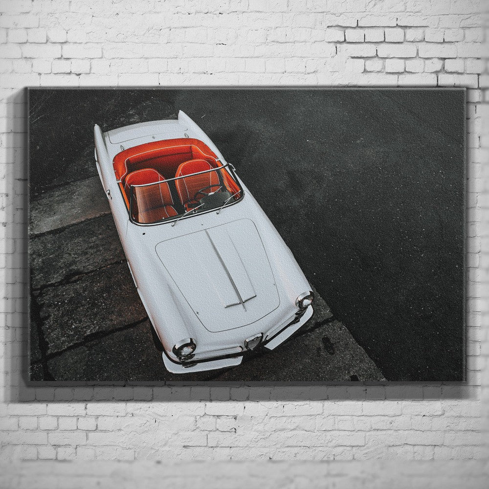 Giulietta Spider – Bird’s Eye als Wandmotiv