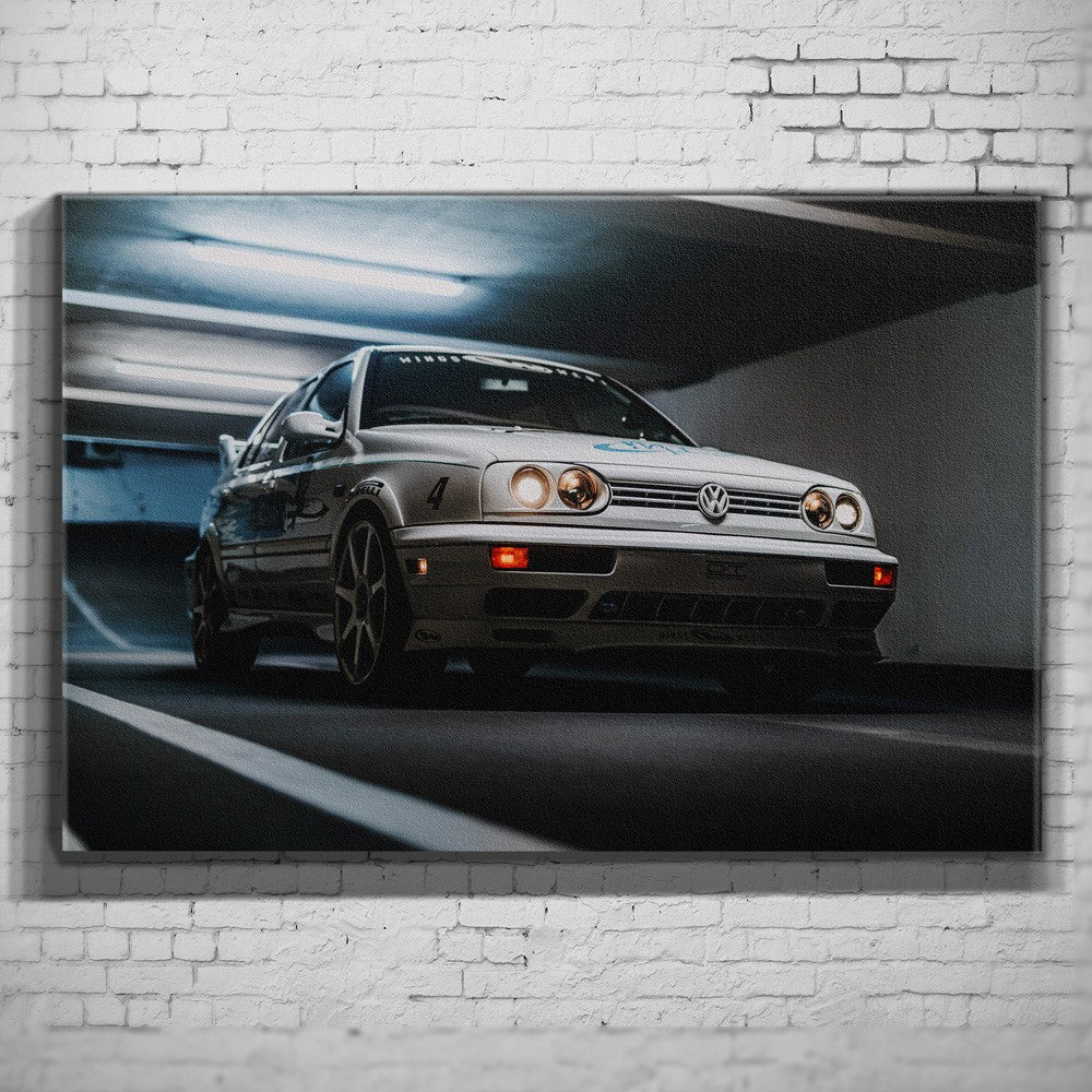 Jesse’s VW Jetta – Garage Front Low als Wandmotiv
