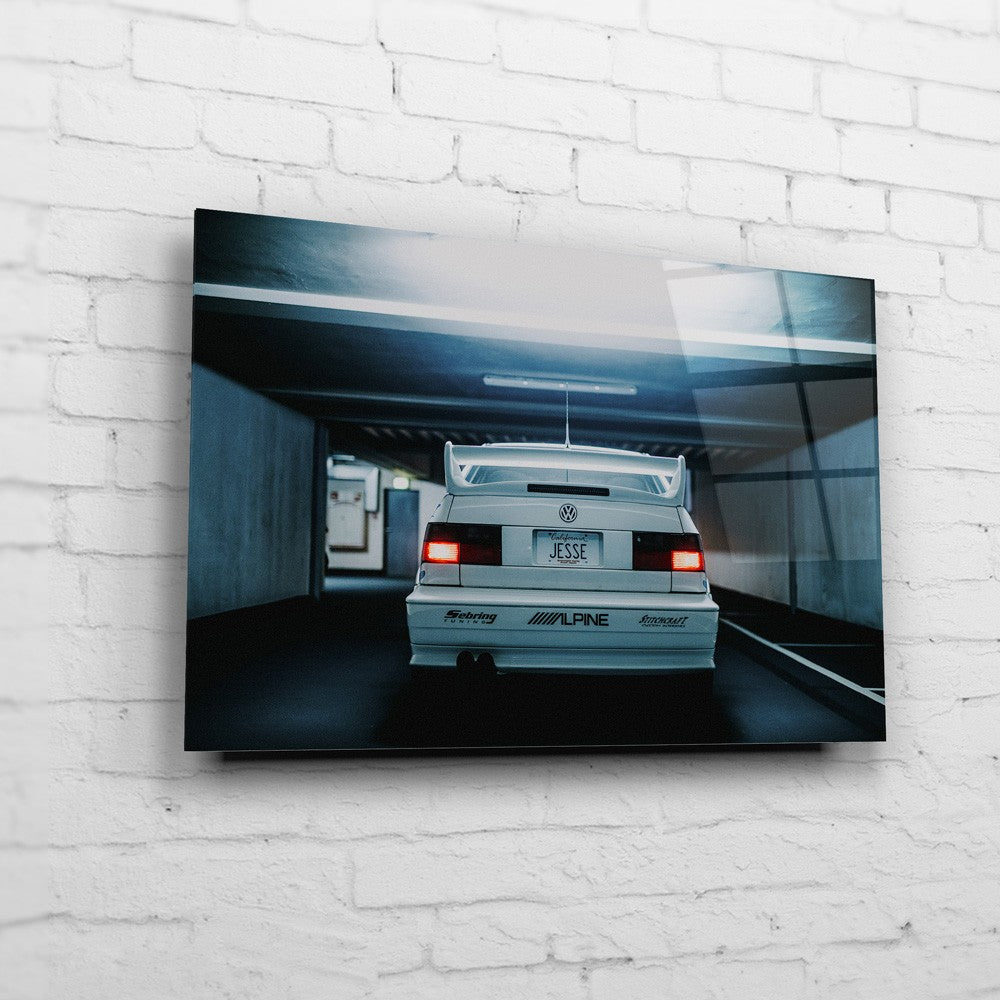 Jesse’s VW Jetta – Garage Rear Exit als Wandmotiv