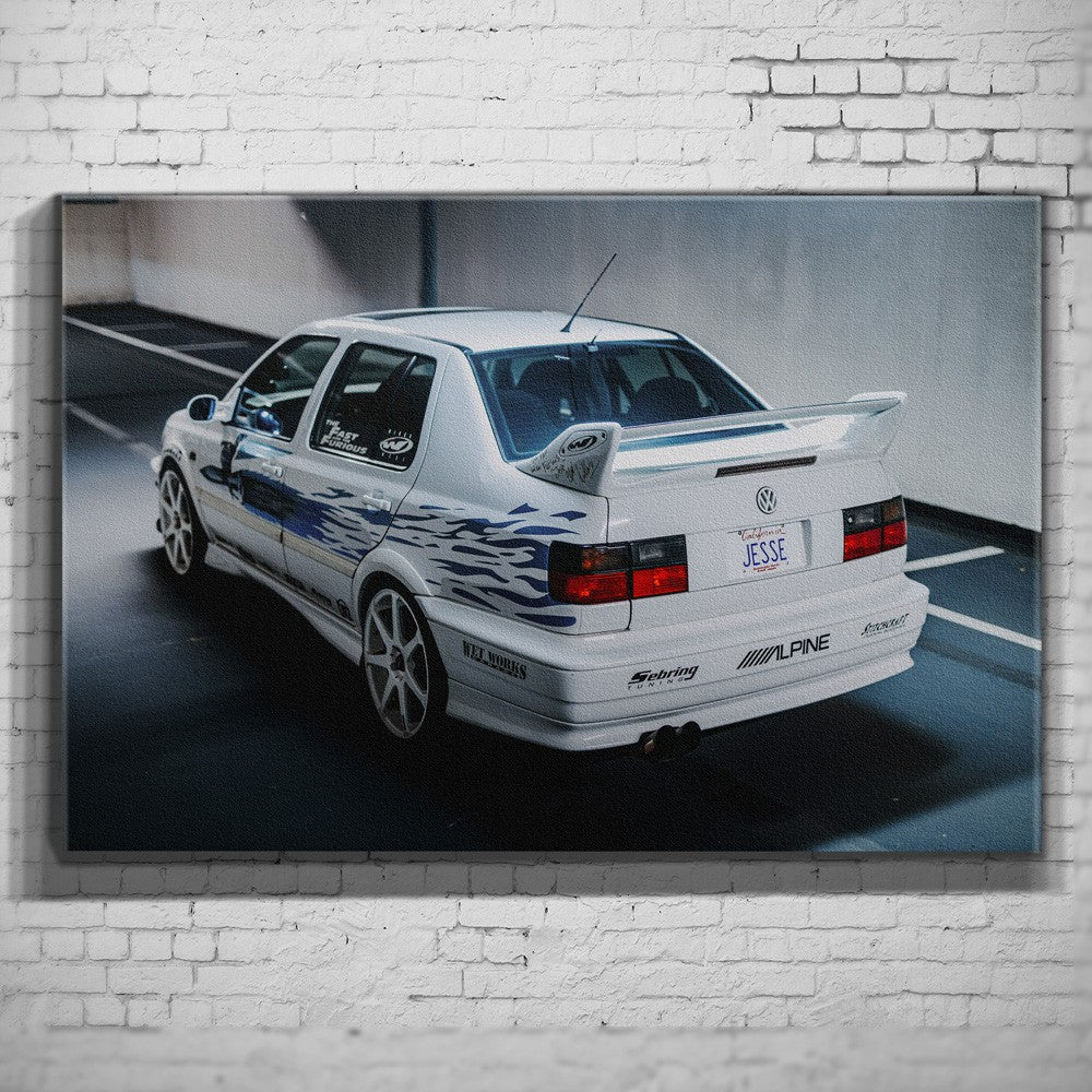 Jesse’s VW Jetta – Garage Rear als Wandmotiv