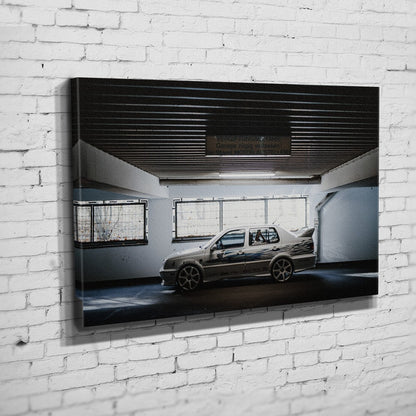 Jesse’s VW Jetta – Garage Side Profile als Wandmotiv