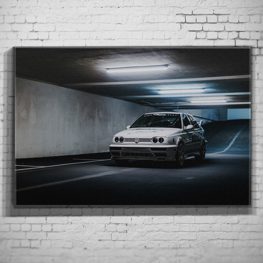 Jesse’s VW Jetta – Tunnel Side Approach als Wandmotiv