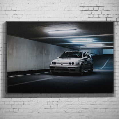 Jesse’s VW Jetta – Tunnel Side Approach als Wandmotiv