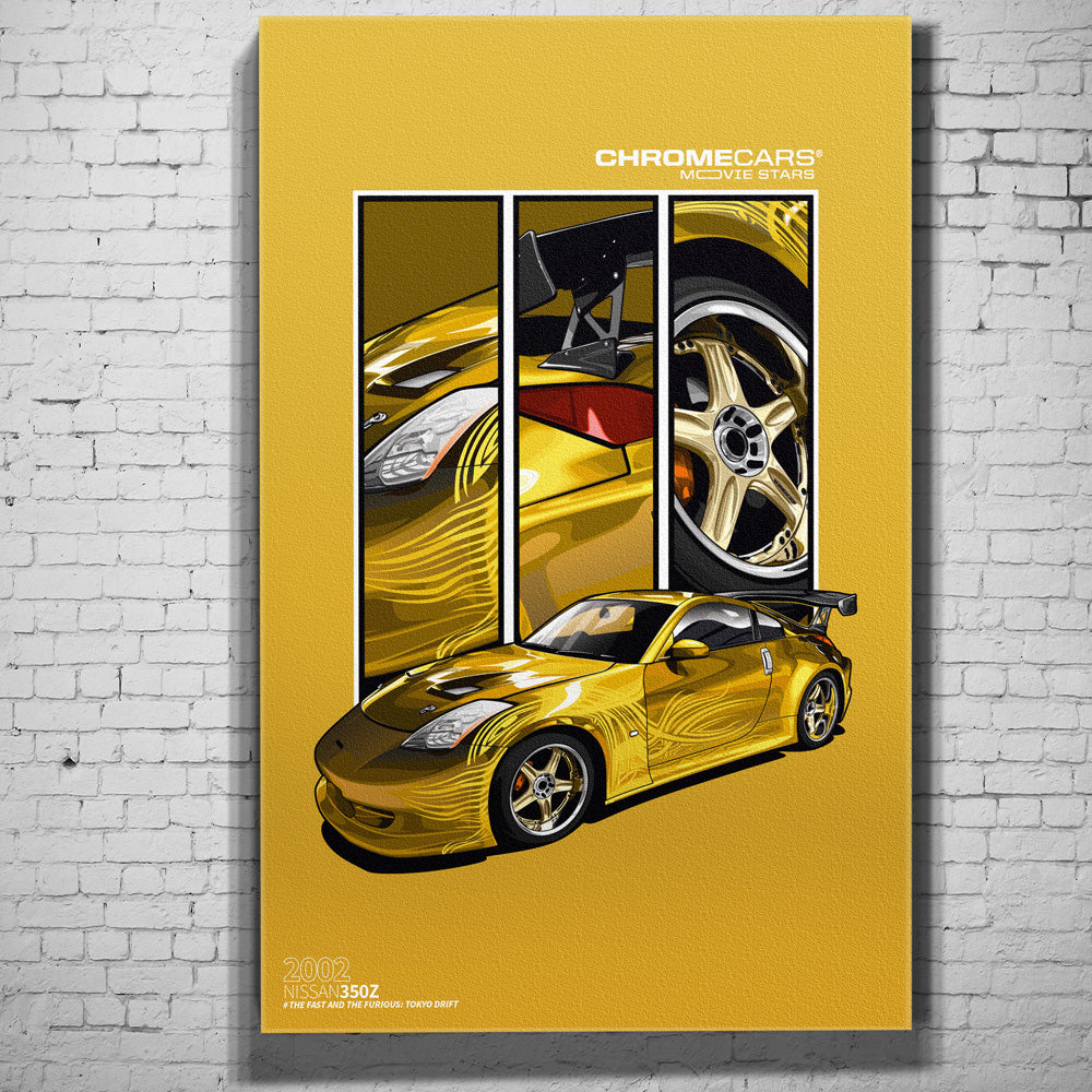 Morimoto’s 350Z – Detail Triptych als Wandmotiv