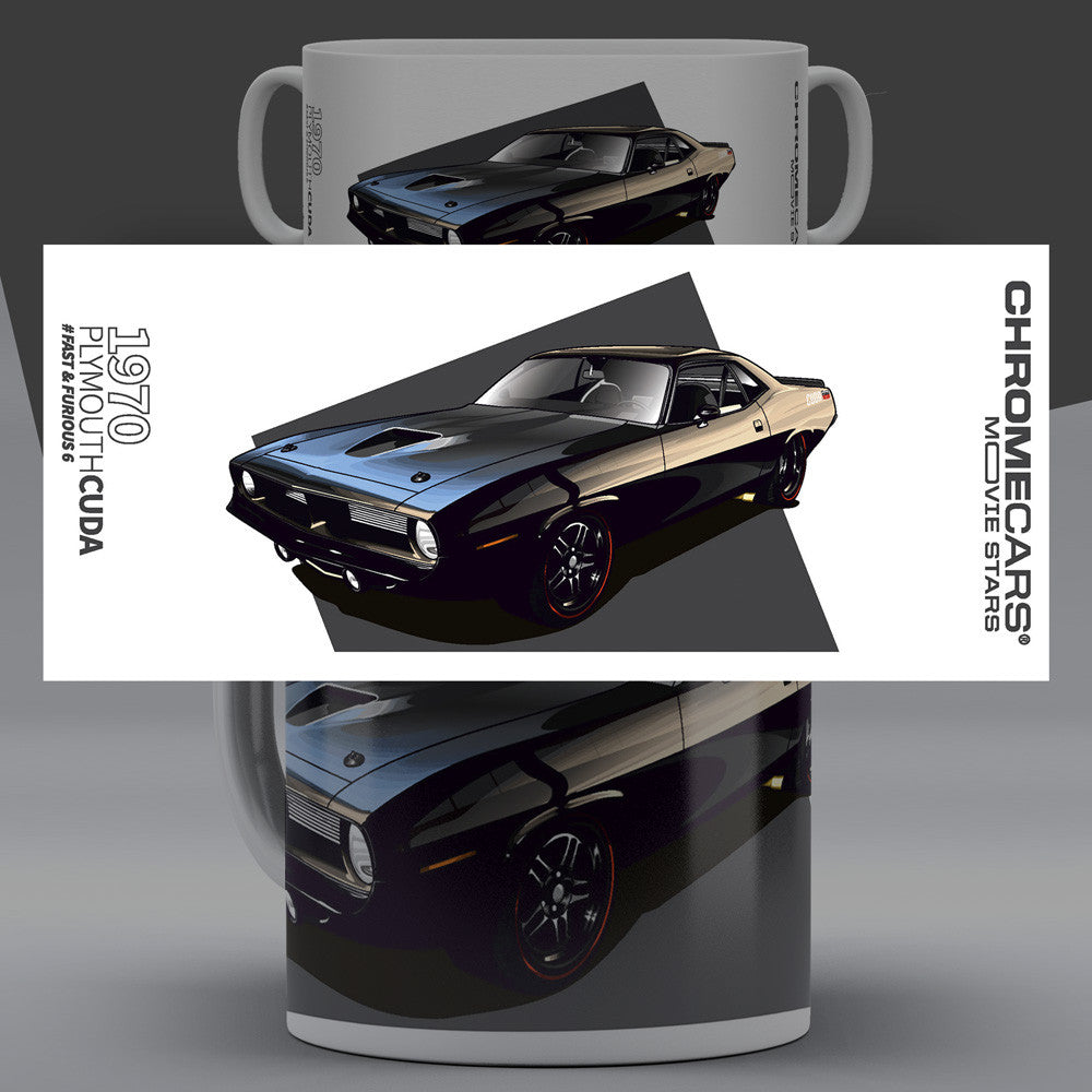 Plymouth Hemi Cuda – Concept Sketch auf einer Tasse