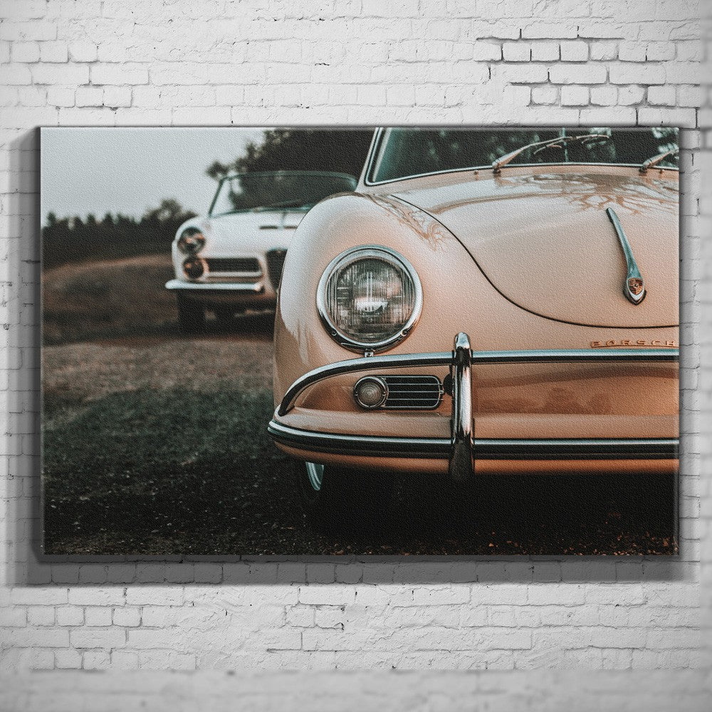 Porsche 356 – Roadside Details als Wandmotiv