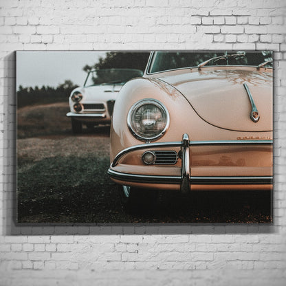 Porsche 356 – Roadside Details als Wandmotiv
