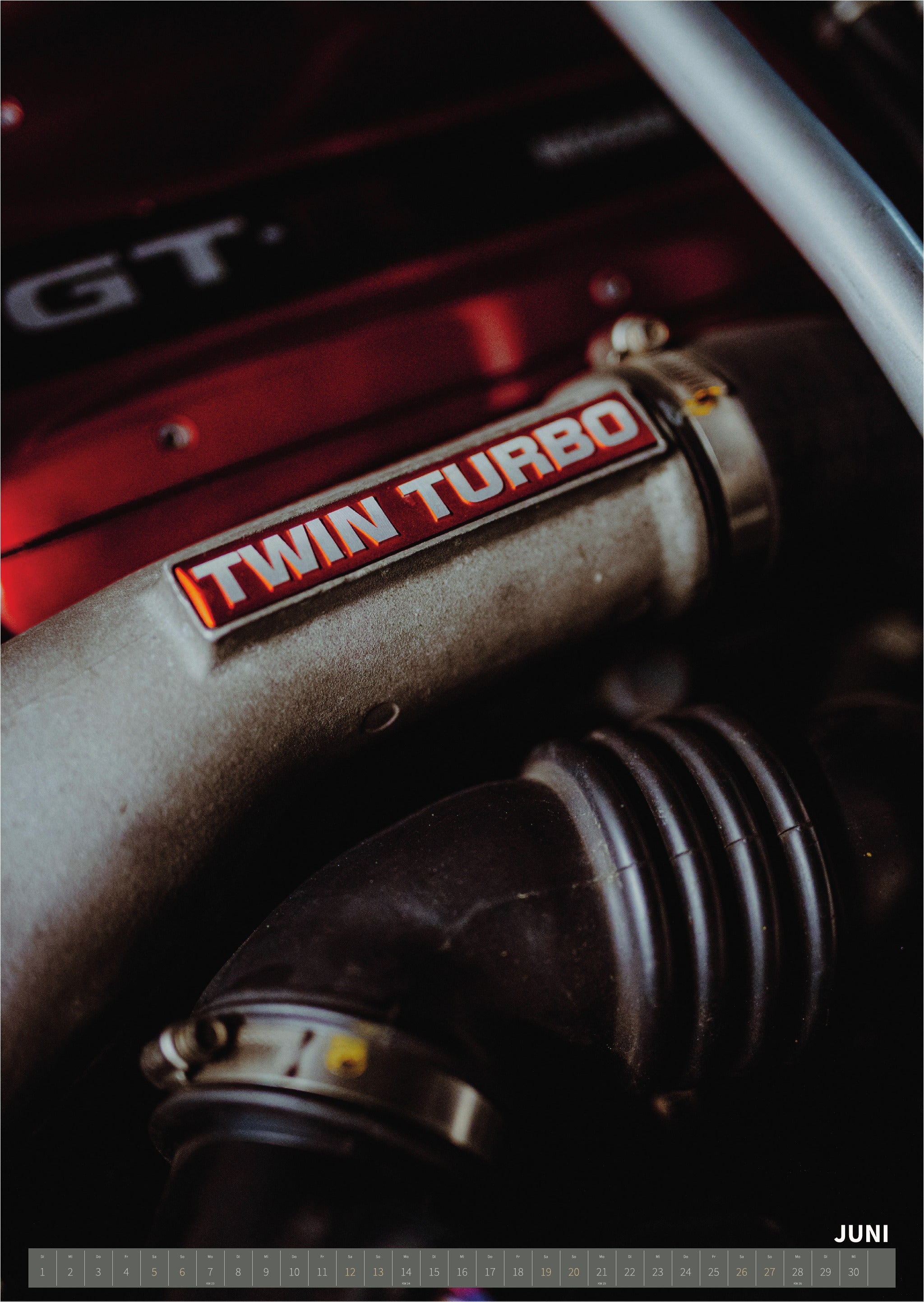 R34 GT-R CRS MPIII Kalender 2027 Portrait – Kalenderblatt juni