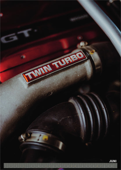 R34 GT-R CRS MPIII Kalender 2027 Portrait – Kalenderblatt juni