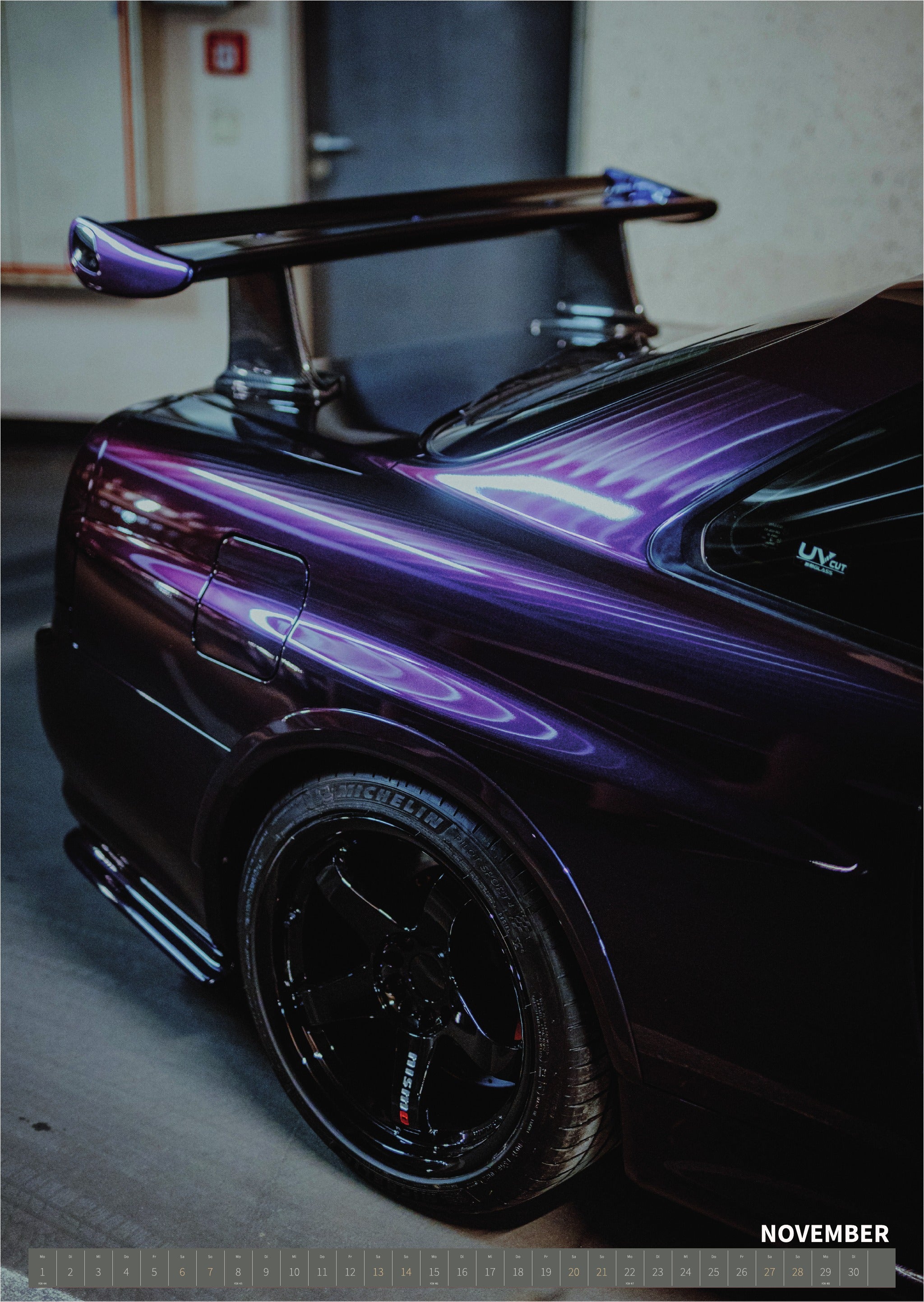 R34 GT-R CRS MPIII Kalender 2027 Portrait – Kalenderblatt november
