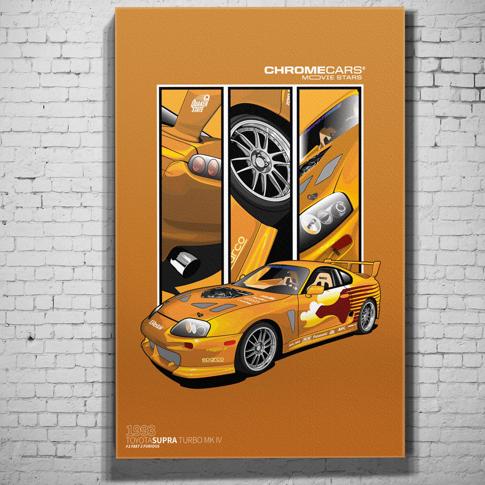 Slap Jack’s Supra – Detail Triptych als Wandmotiv