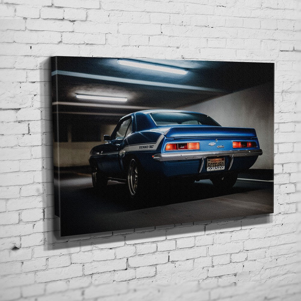 Yenko Camaro – Garage Rear als Wandmotiv